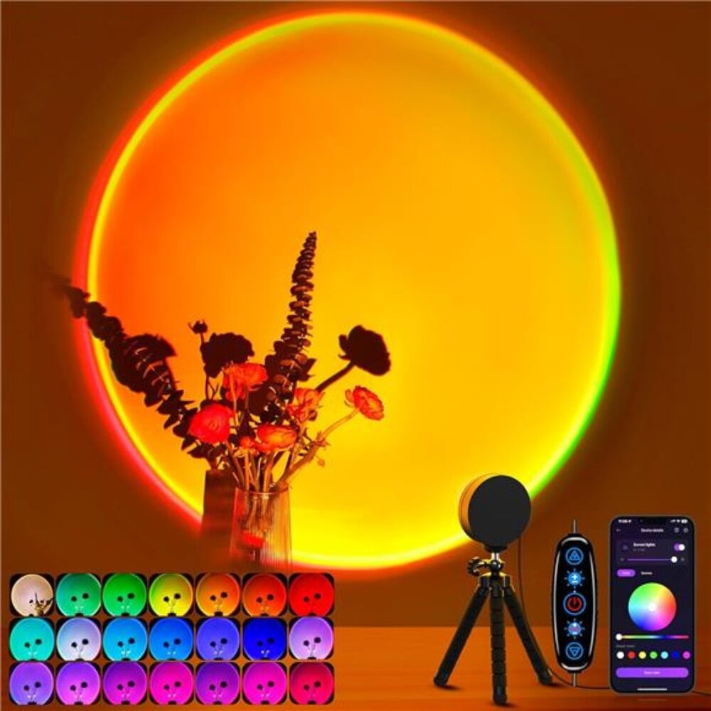 Sunset Lamp Projector Multicolor Changing LED Sunset Projection Lamp